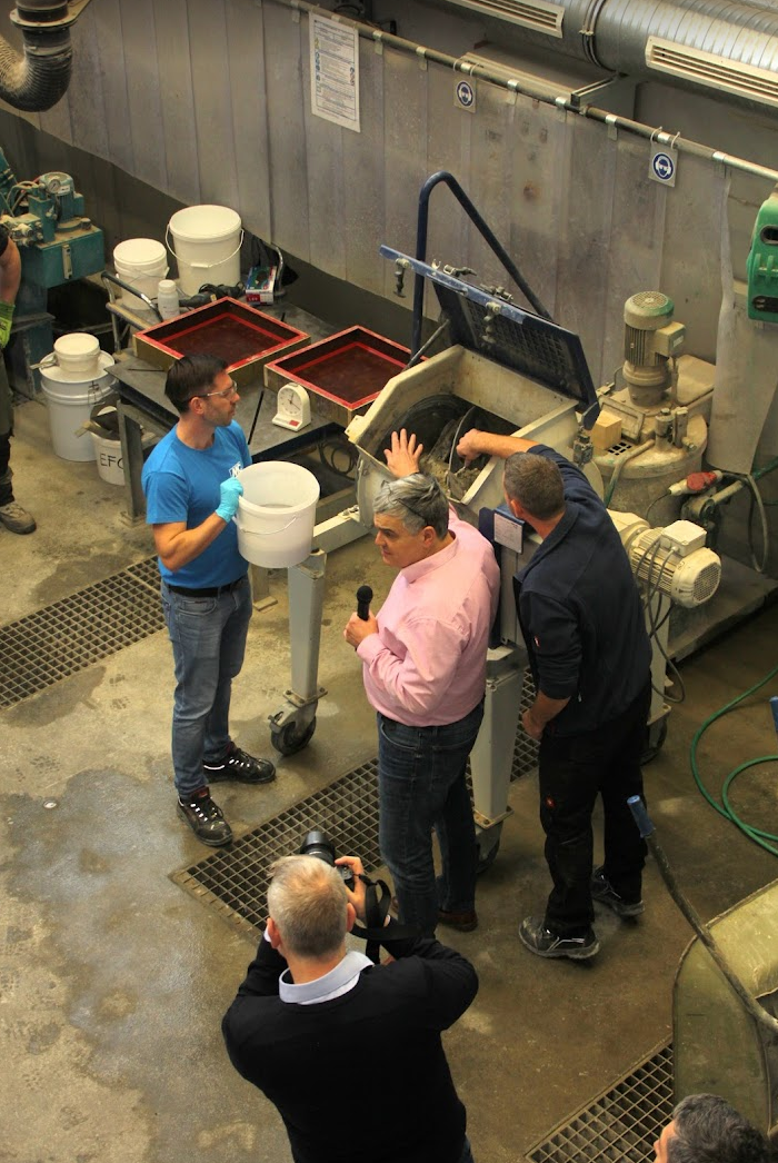 Test in the concrete lab